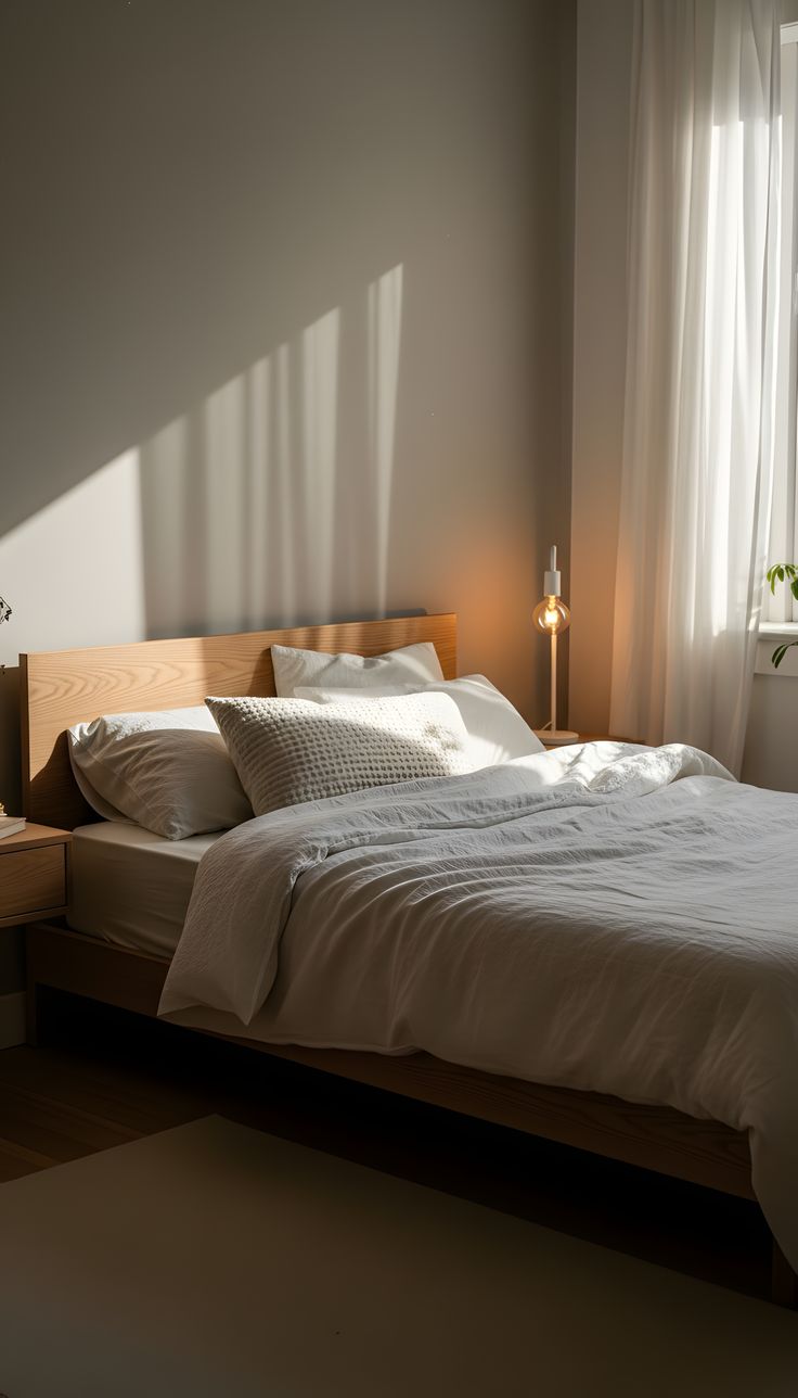 Cozy Aesthetic Minimalist Bedroom Decor Ideas for Small Rooms